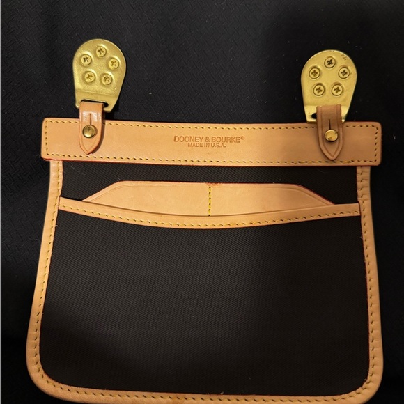 Dooney & Bourke Canvas and Leather Cabriolet Weekender bag - tan and dark green - Picture 8 of 15